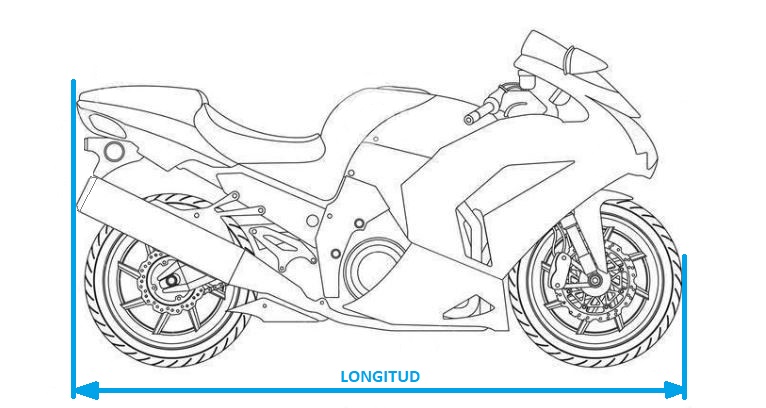 longitud moto